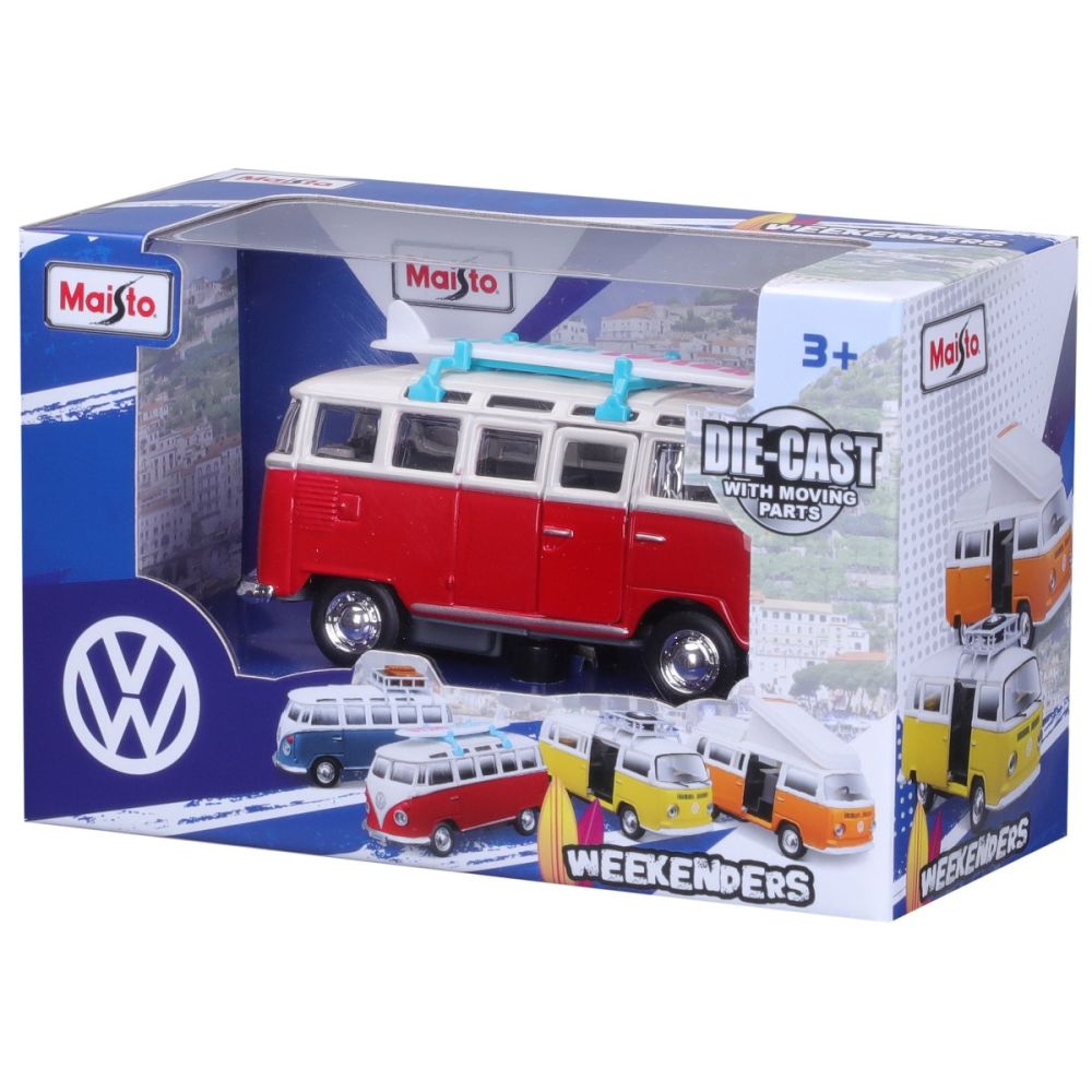 Каравана, Maisto, Volkswagen T2, Weekenders, Червена