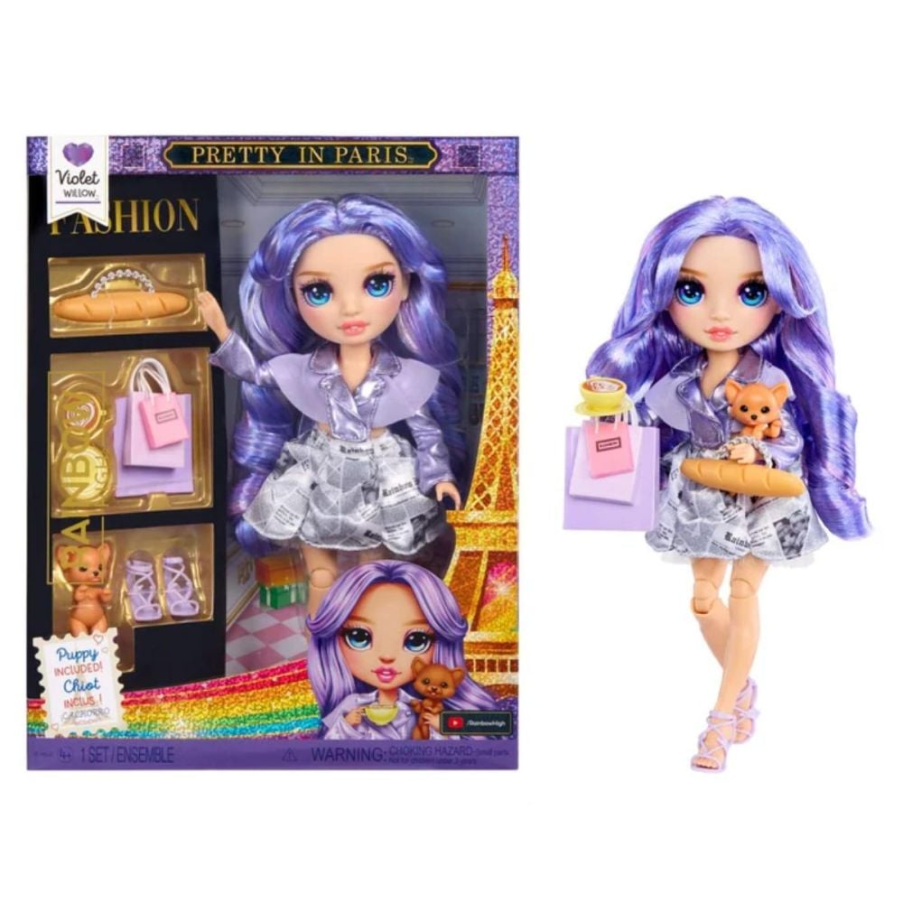 Кукла Rainbow High, Pretty in Paris Fashion, Violet, 248798EUC