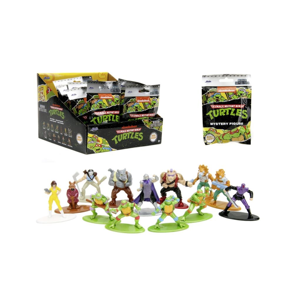 Метална фигурка, изненада, Jada, Nano Ninja Turtles, 4 см