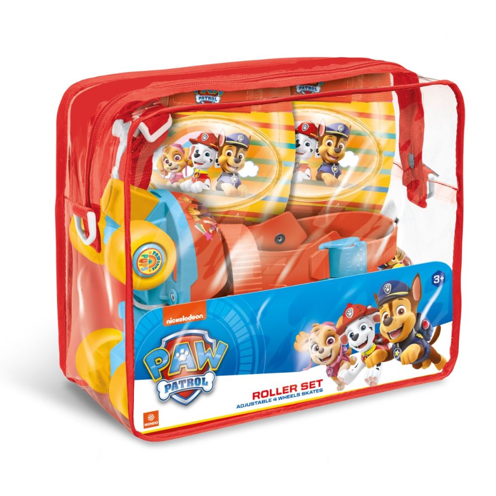 Комплект ролкови кънки и защити, размер 22-29, Paw Patrol