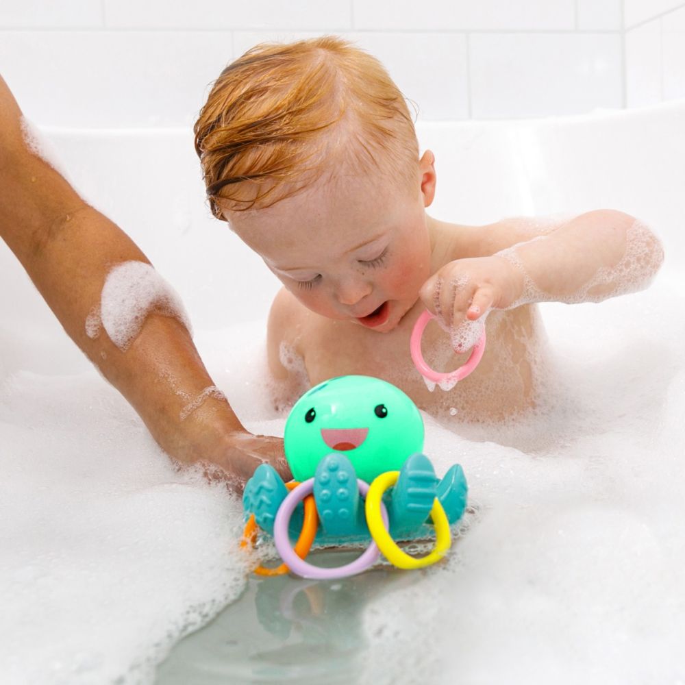 Играчка за баня със светлини, Infantino, Октопод