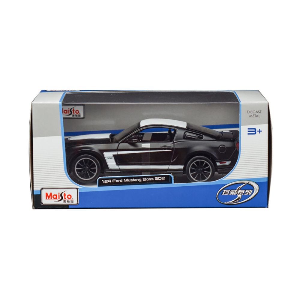 Количка Maisto Ford Mustang Boss 302, 1:24, Матово черно