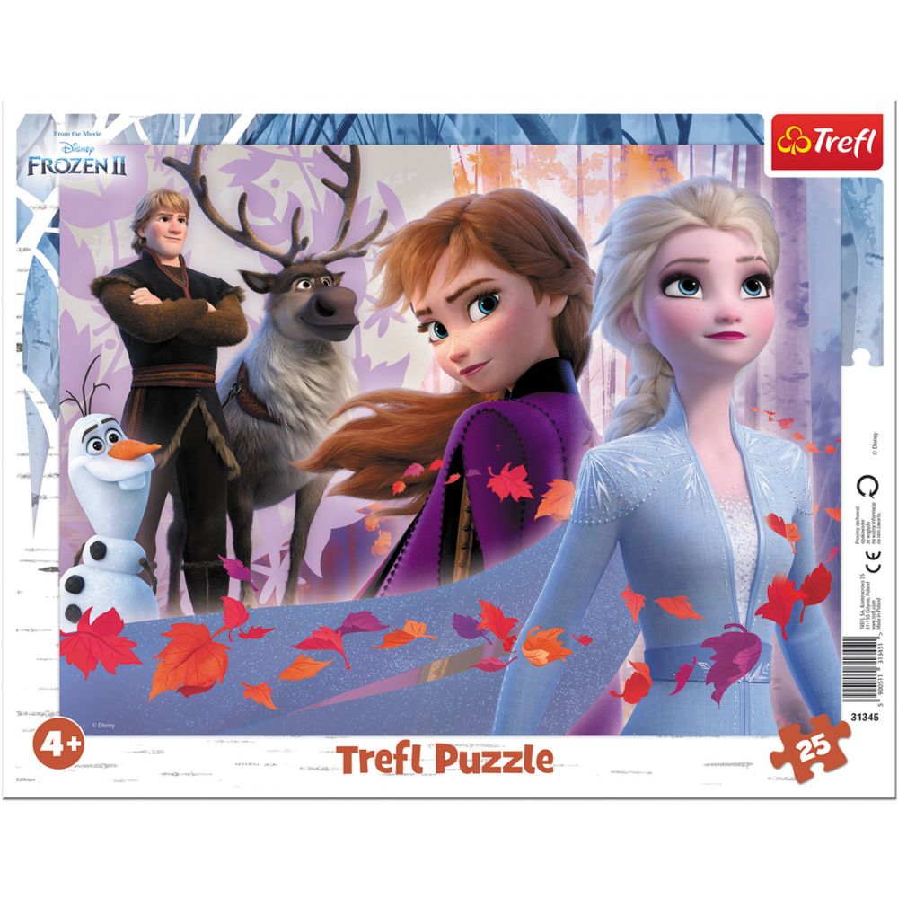 Пъзел Trefl 25 части, Приключения в замръзналата земя, Disney Frozen 2