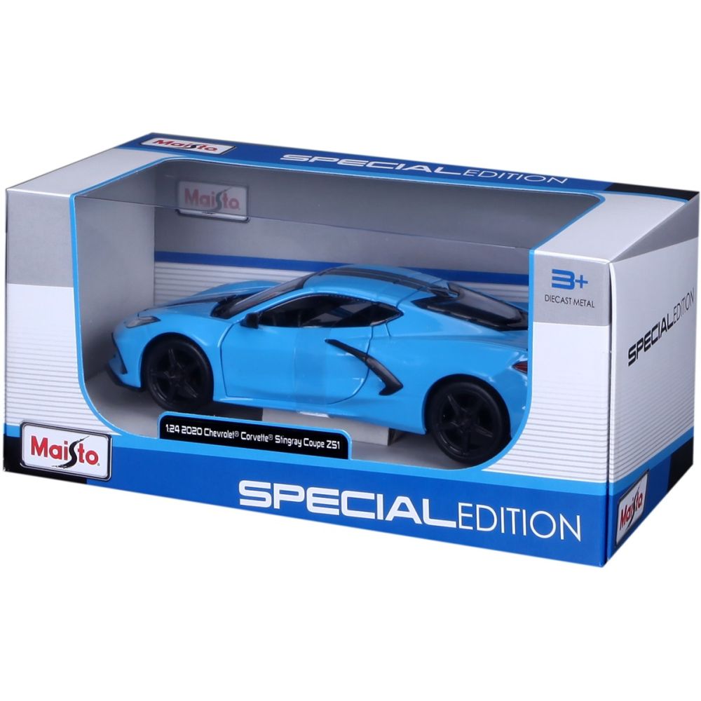 Количка Maisto, Chevrolet Corvette Stingray Coupe, 1:24, Синя