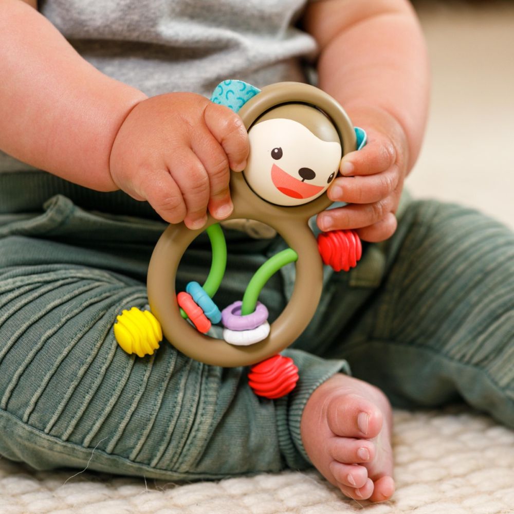 Бебешка играчка, Infantino, Sensory Monkey Rattle