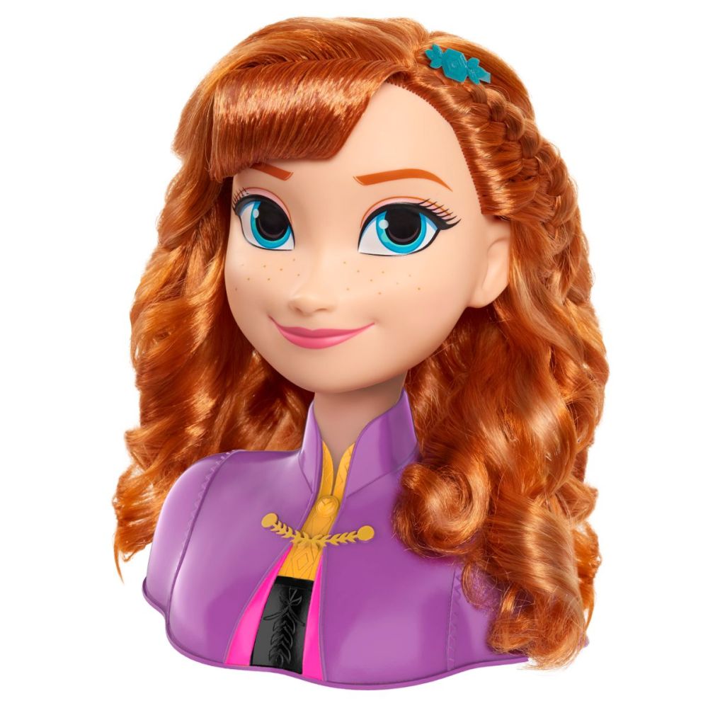Кукла Anna Frozen 2, Styling Head - Манекен за прически с включени аксесоари