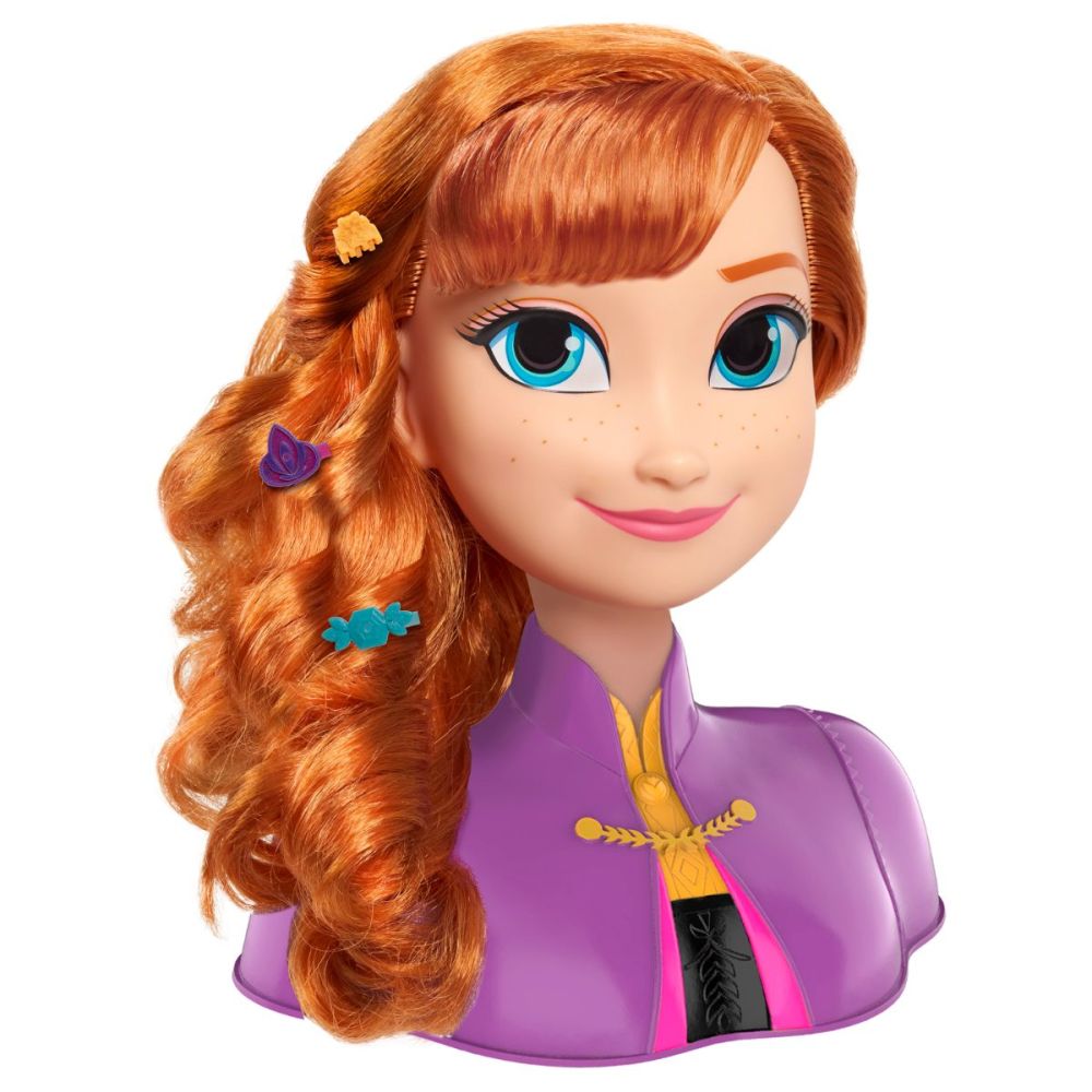 Кукла Anna Frozen 2, Styling Head - Манекен за прически с включени аксесоари