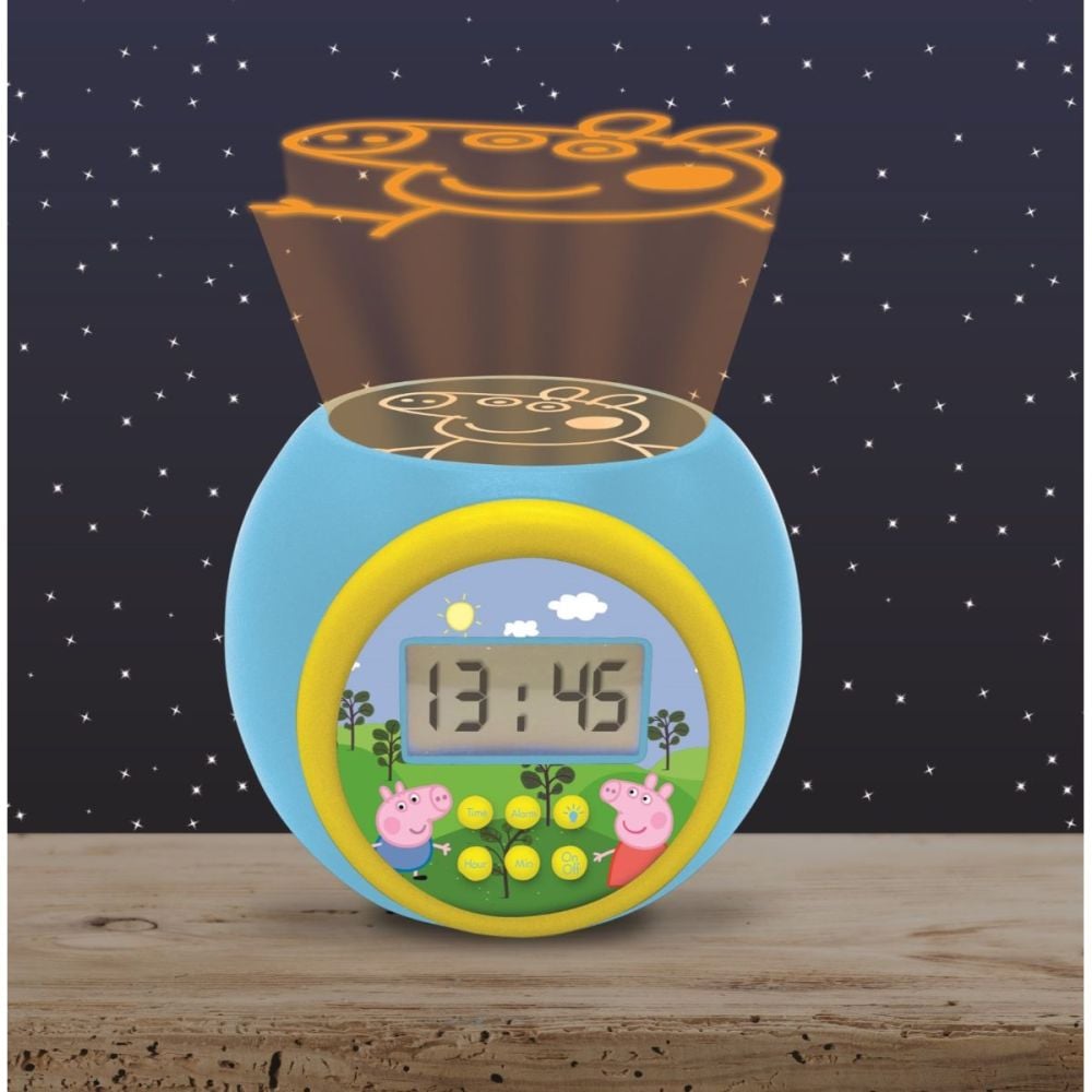 Часовник с проектор и аларма, Lexibook, Peppa Pig
