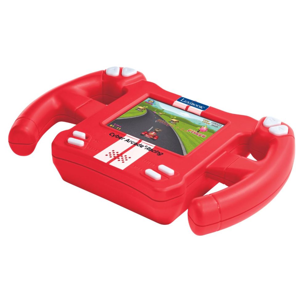 Преносима LCD конзола, Lexibook, Racing Game, със сензор за движение, 2.8 инча, 30 игри