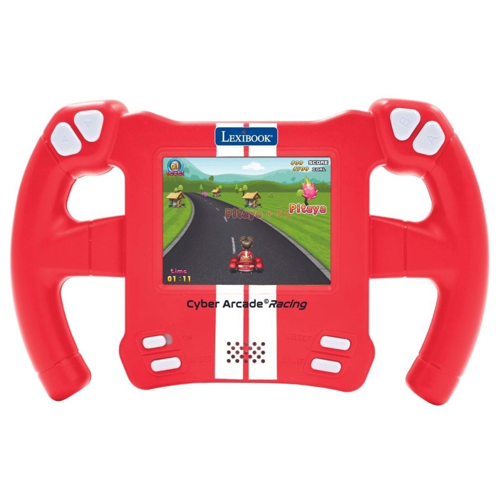 Преносима LCD конзола, Lexibook, Racing Game, със сензор за движение, 2.8 инча, 30 игри