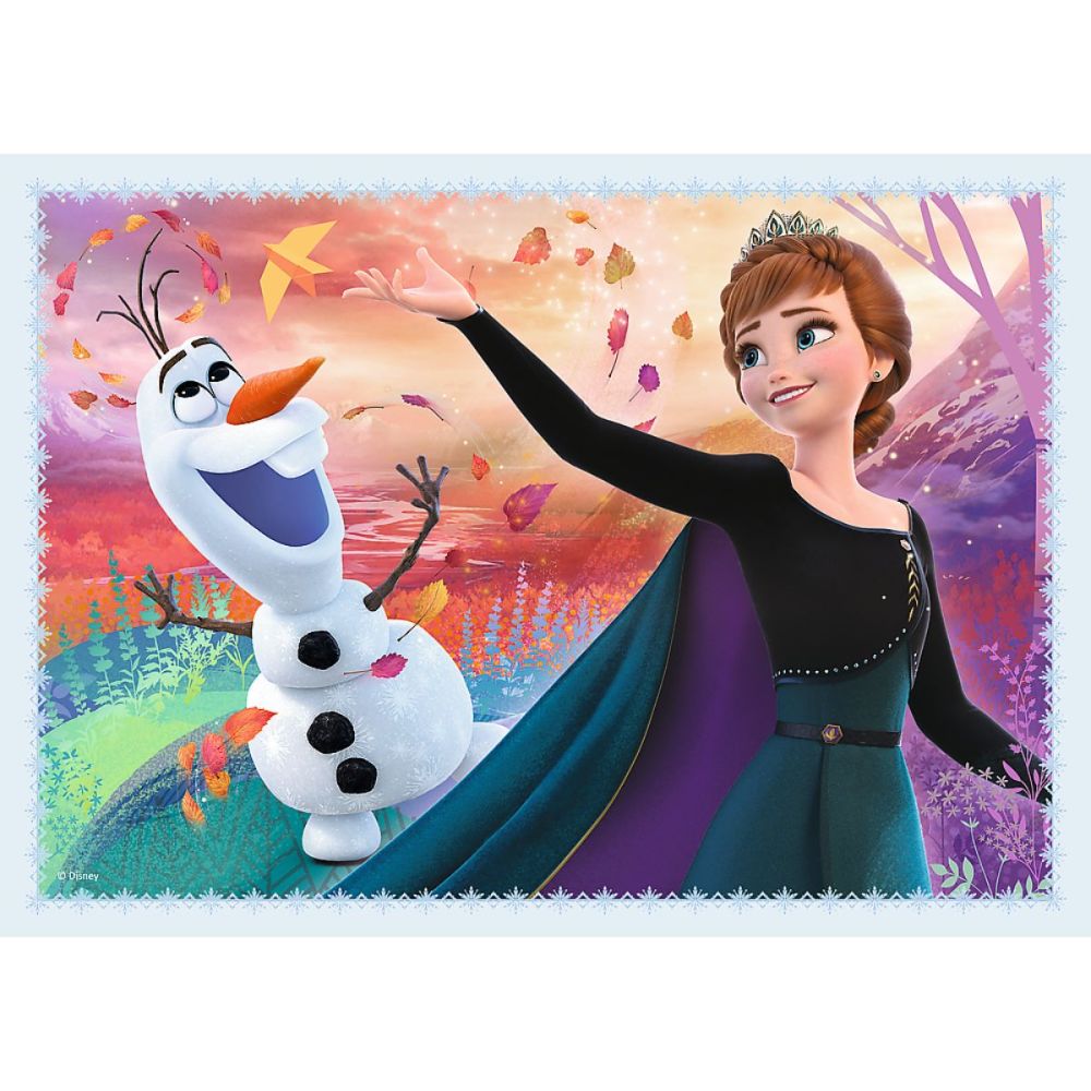 Пъзел 4 в 1, Trefl, Магия в гората, Disney Frozen 2 (35, 48, 54 и 70 части)