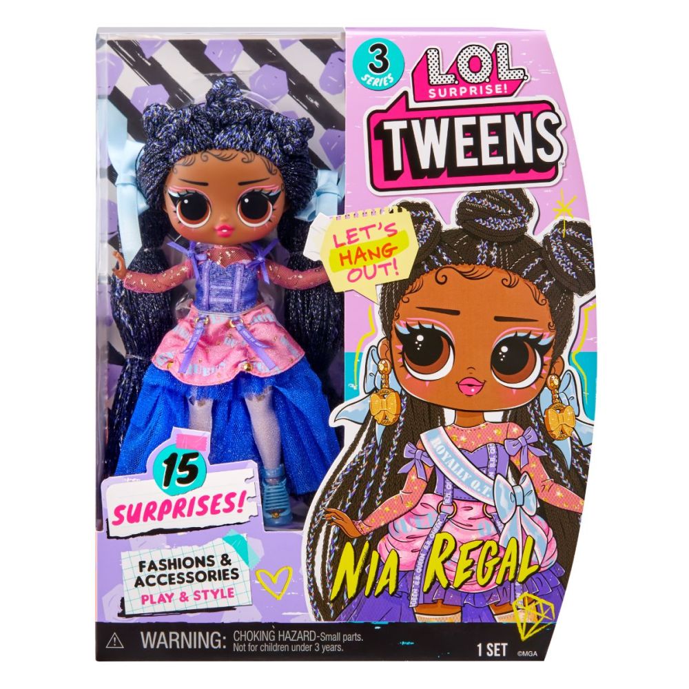 Кукла LOL Surprise Tweens S3, Nia Regal с 15 изненади, 584087EUC
