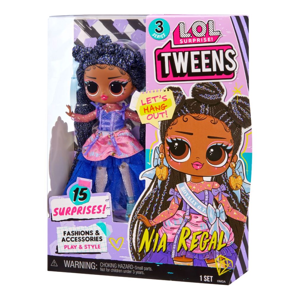 Кукла LOL Surprise Tweens S3, Nia Regal с 15 изненади, 584087EUC