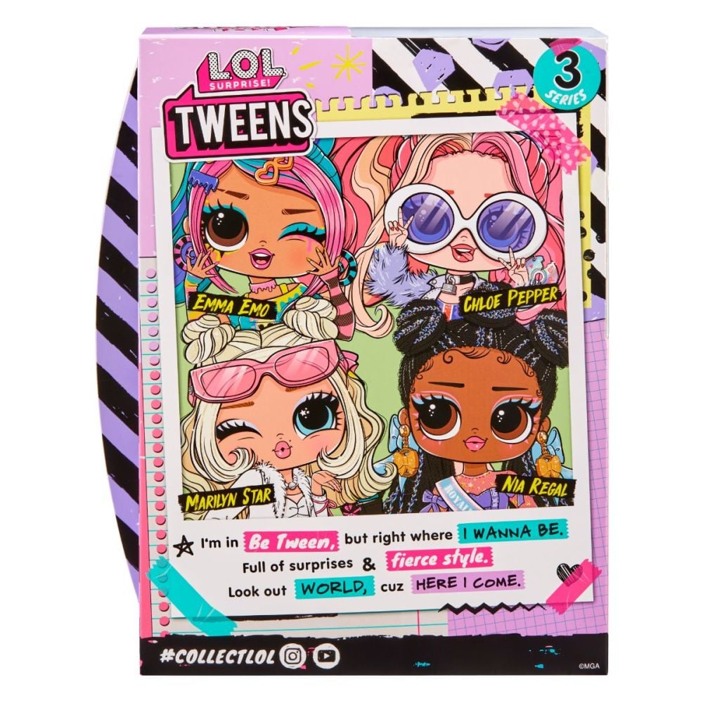 Кукла LOL Surprise Tweens S3, Nia Regal с 15 изненади, 584087EUC