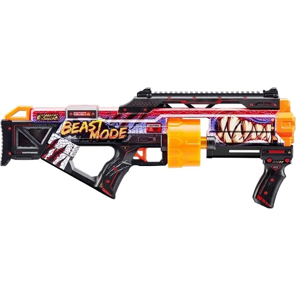 Бластер с 16 снаряда, X-Shot, Excel Skins Last Stand, Beast Out, 36518J