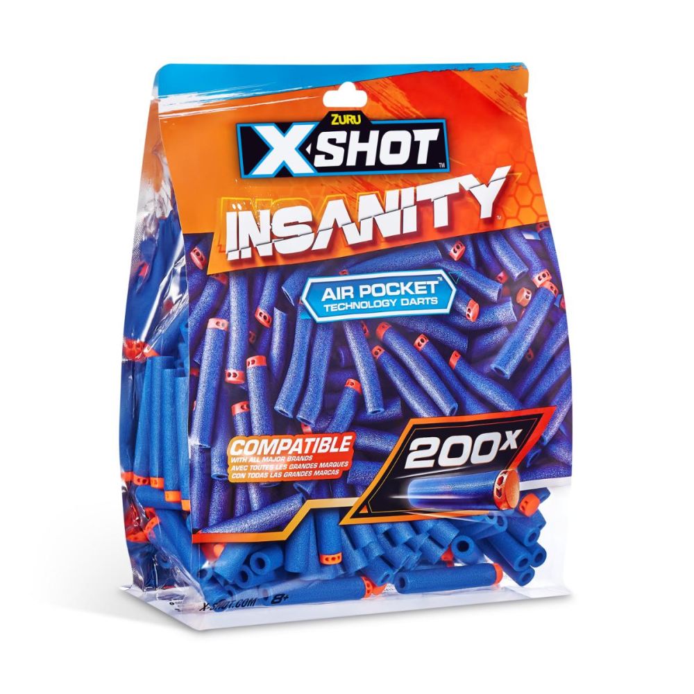 Комплект 200 снаряда, X-Shot, Insanity, Air Pocket
