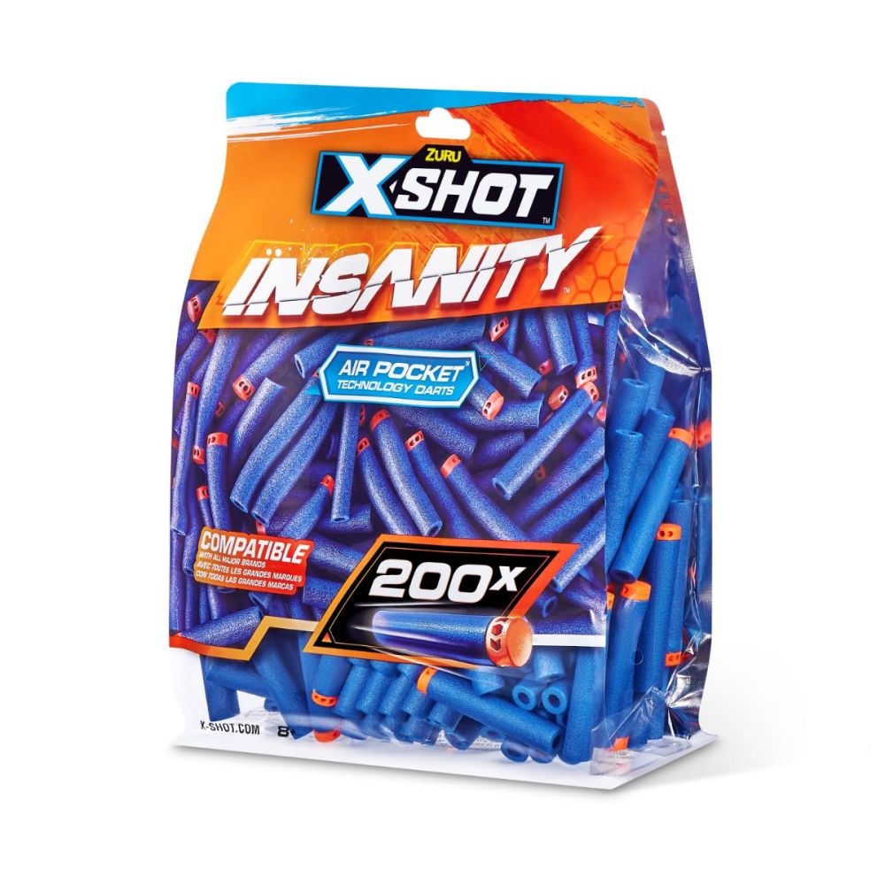 Комплект 200 снаряда, X-Shot, Insanity, Air Pocket