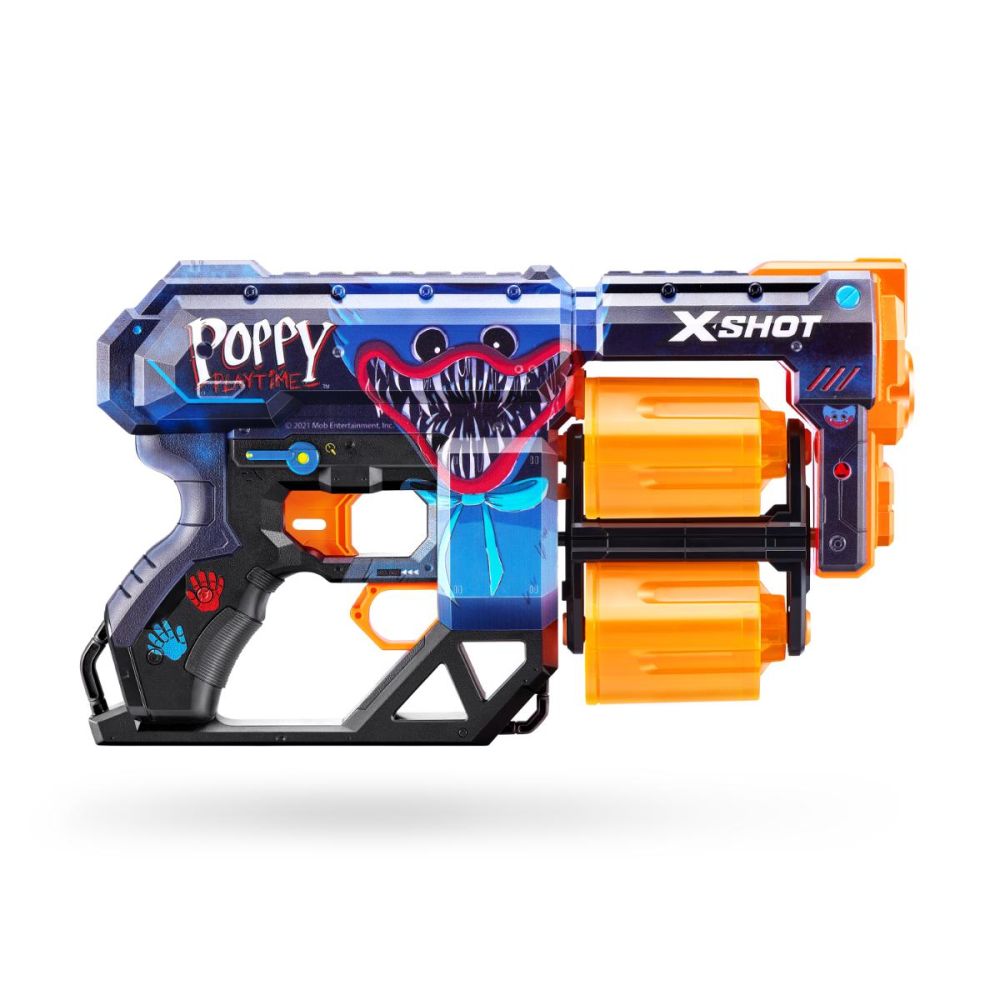 Бластер X-Shot, Excel Skins Dread, Jumpscare, 12 снаряда