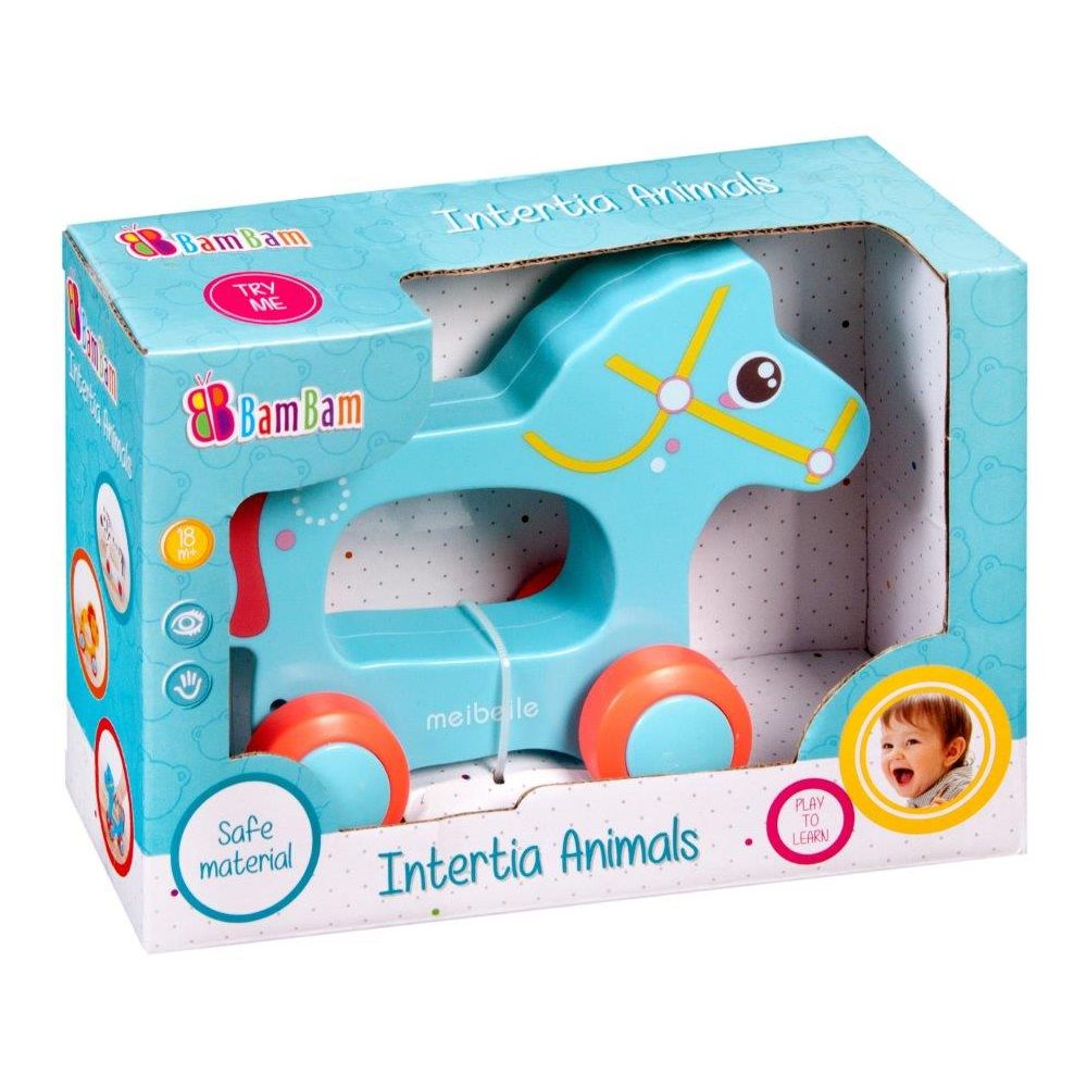 Бебешка играчка BamBam, Конче на колела