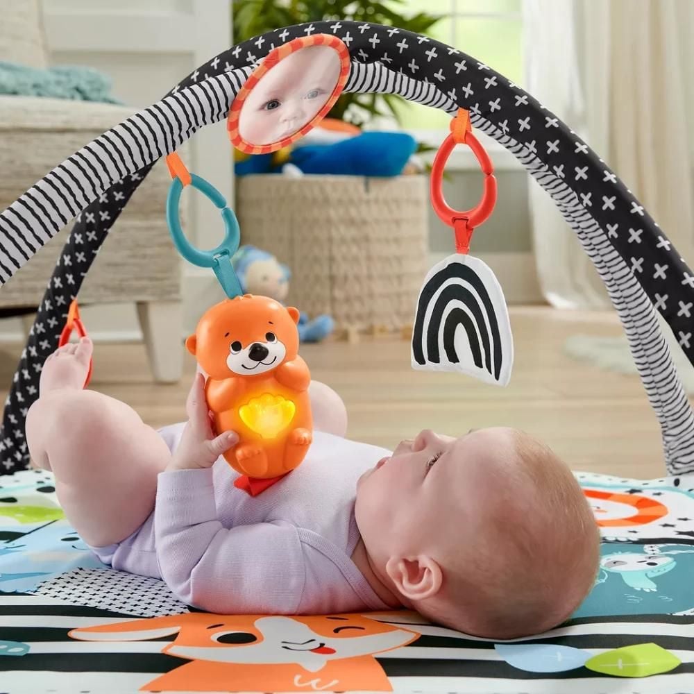 Активна бебешка гимнастика 3 в 1, Fisher Price, Glow & Grow Gym, JMN72