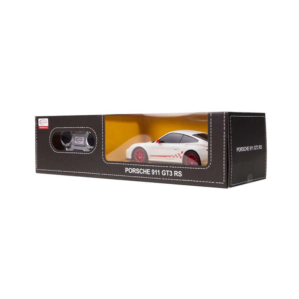 Автомобил с дистанционно управление Rastar Porsche GT3 RS S, 1:24, Бял