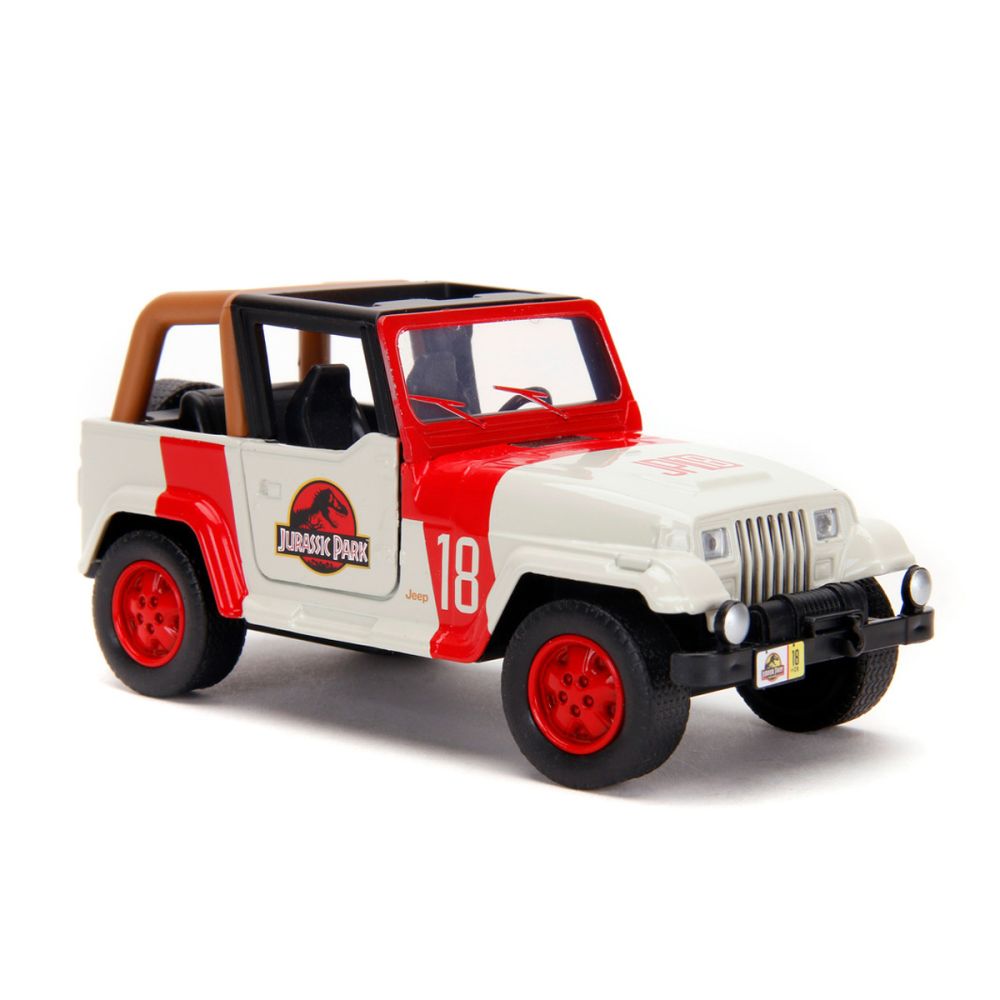 Метална количка, Jada, Jurassic World, Jeep Wrangler, 1:32