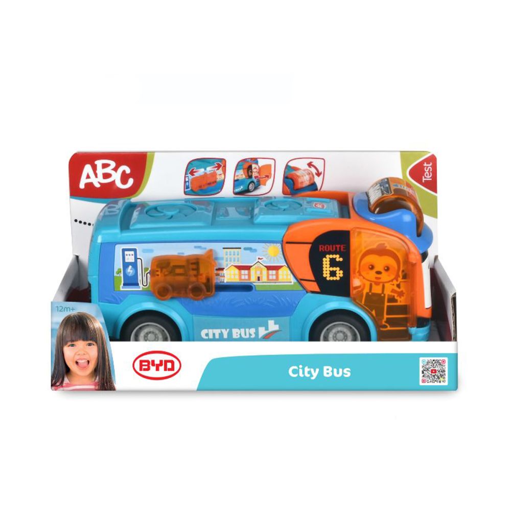 Бебешка играчка, автобус, Abc, Byd City Bus