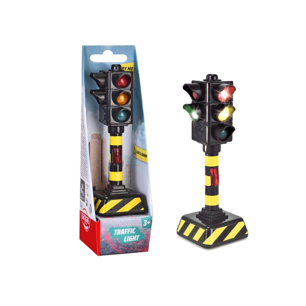 Светофар със звуци и светлини, Dickie Toys, 12 см