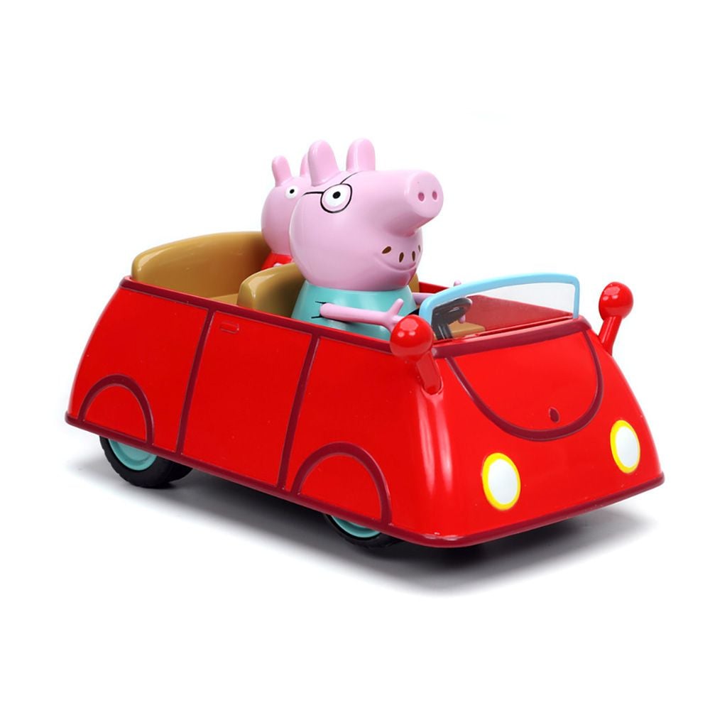 Кола с дистанционно и 2 фигурки, Jada, Peppa Pig