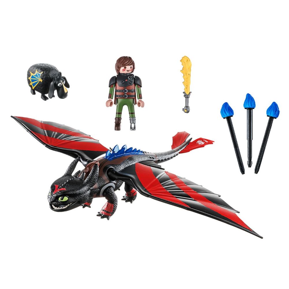 Комплект Playmobil Dragons - Надпревара с дракони: Hiccup и Toothless