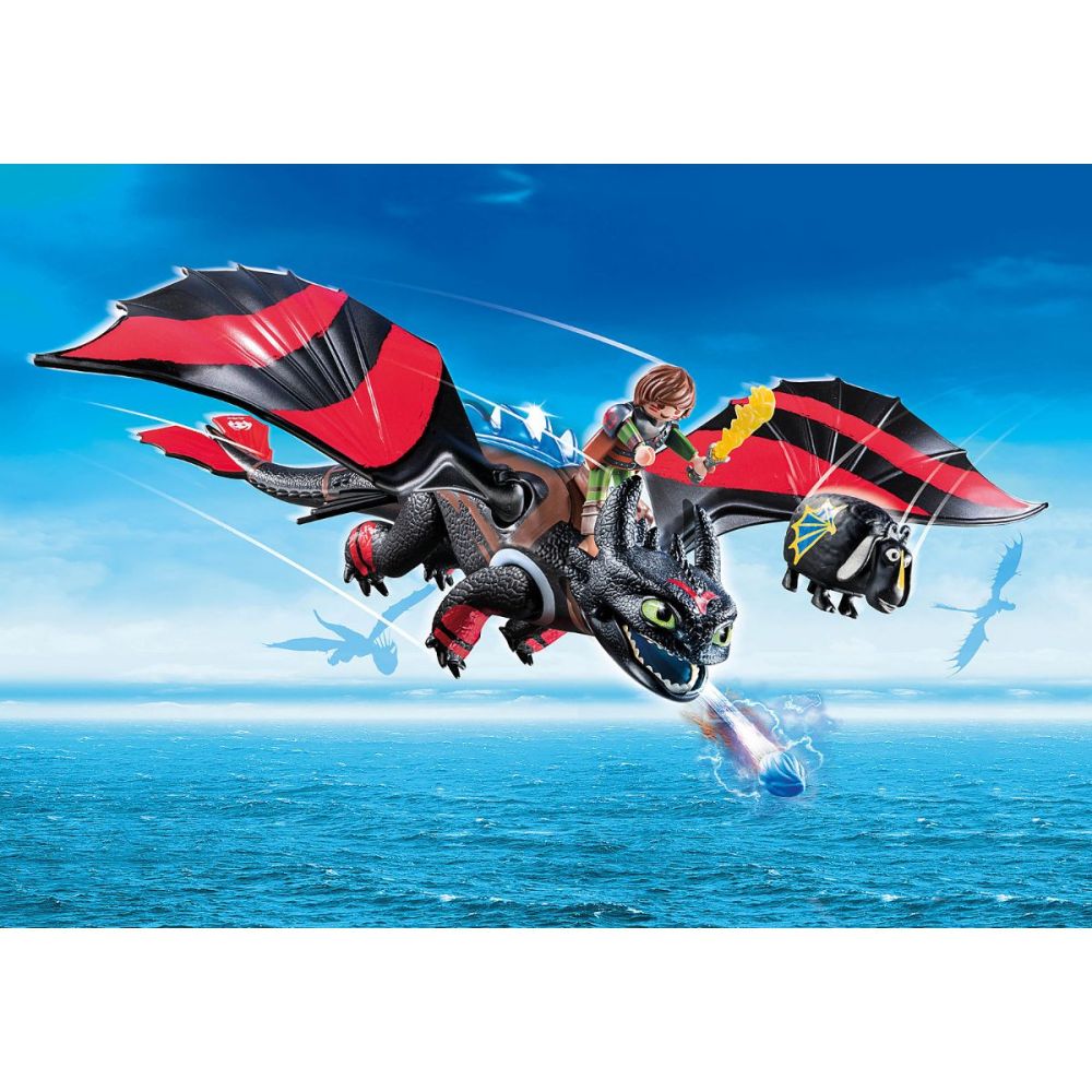 Комплект Playmobil Dragons - Надпревара с дракони: Hiccup и Toothless