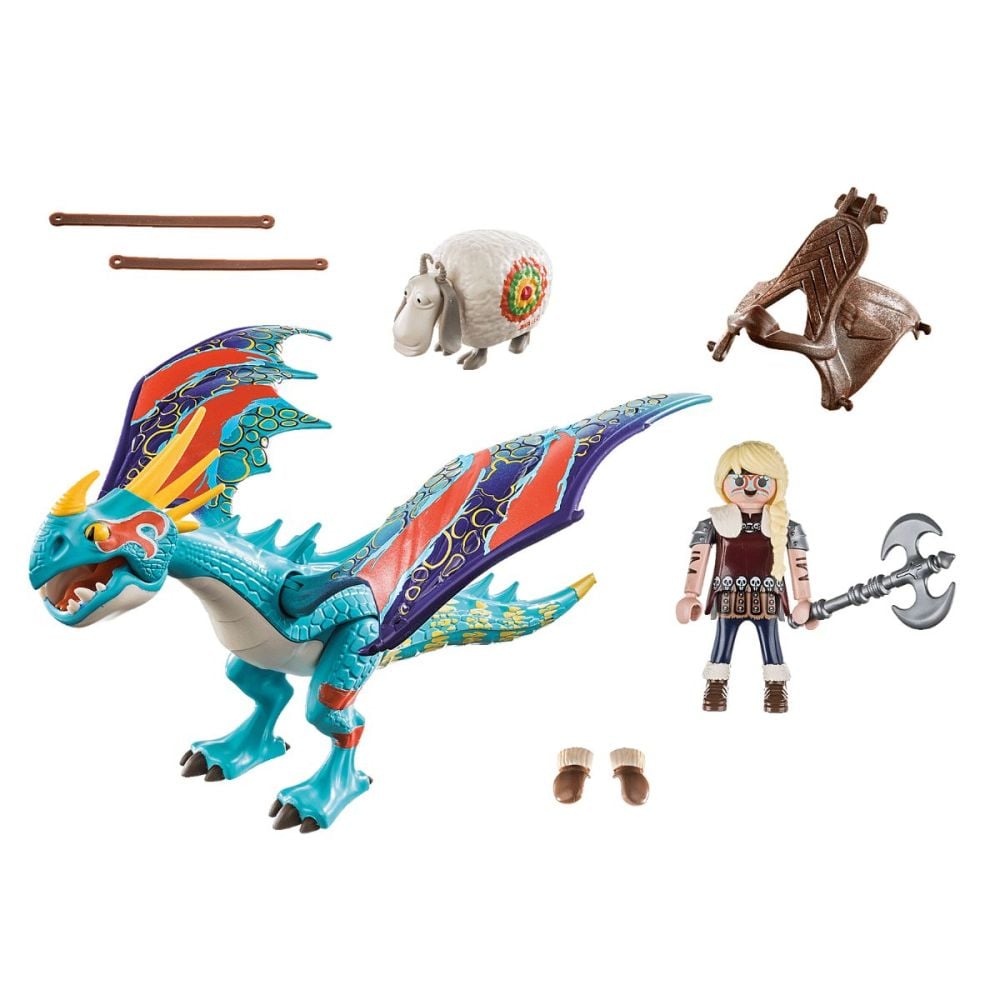 Комплект Playmobil Dragons - Надпревара с дракони: Astrid и Stormfly