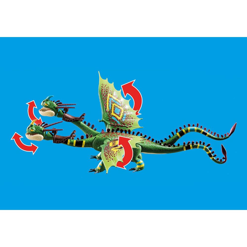 Комплект Playmobil Dragons - Надпревара с дракони: Raffnut и Tuffnut с Barf и Belch