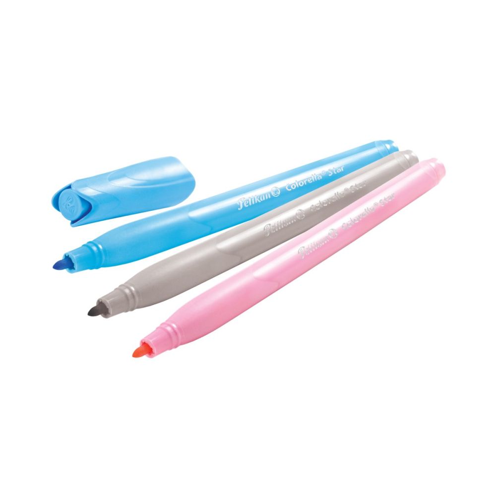Комплект 24 флумастери с включен шаблон, Pelikan, Colorella Star C302