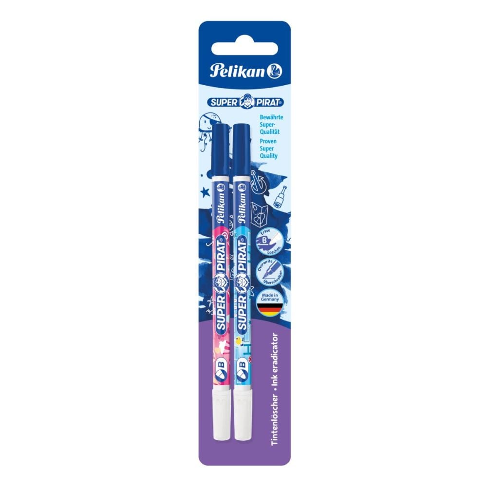 Комплект 2 коригиращи писалки, Pelikan, Super Pirat, Връх B