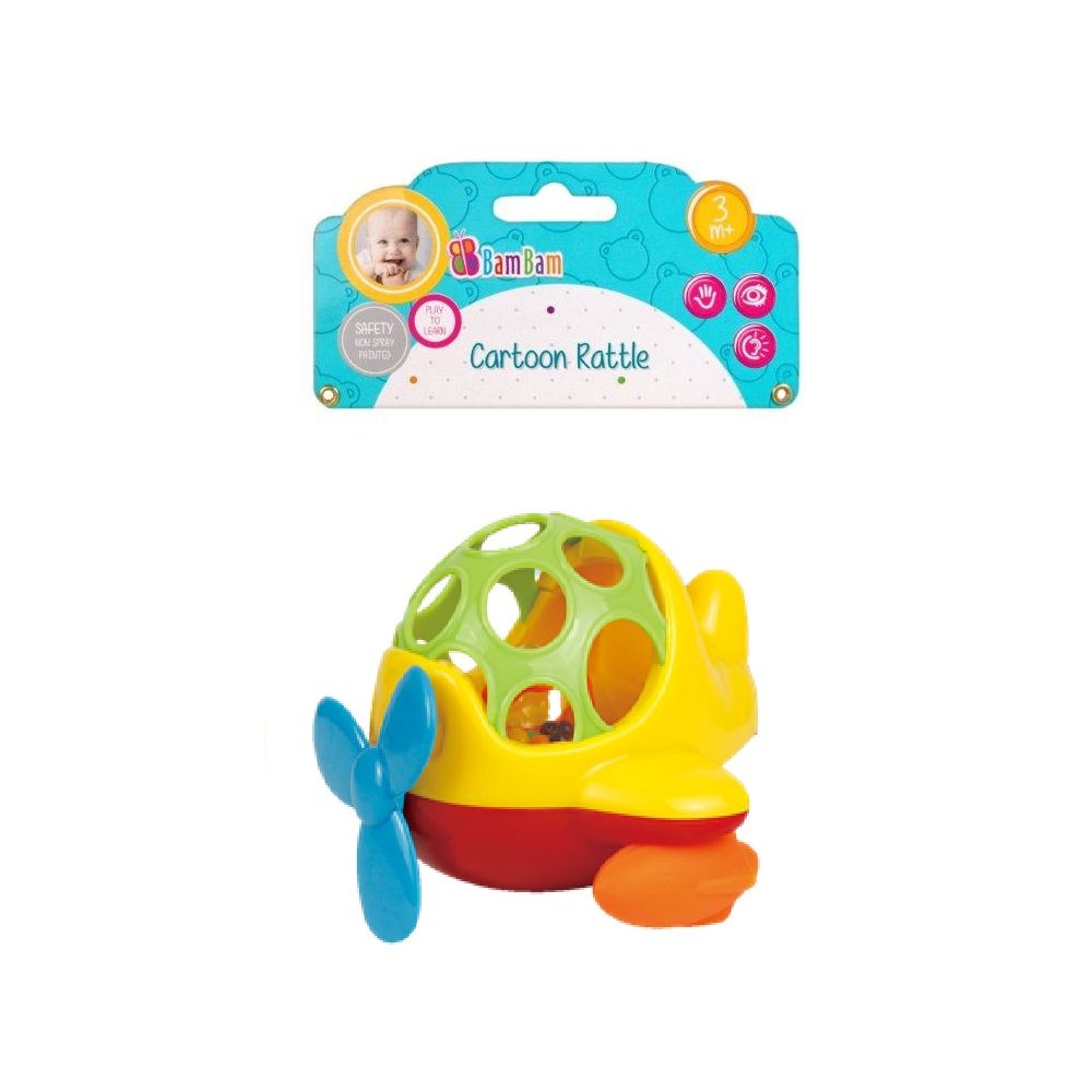Бебешка играчка BamBam, Многоцветен хеликоптер