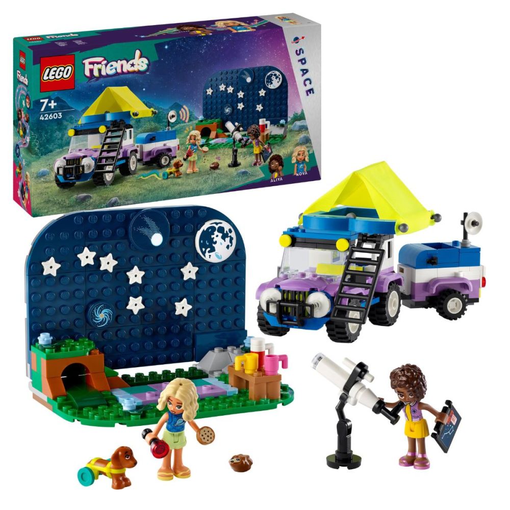 LEGO® Friends - Къмпинг джип за наблюдение на звездите (42603)
