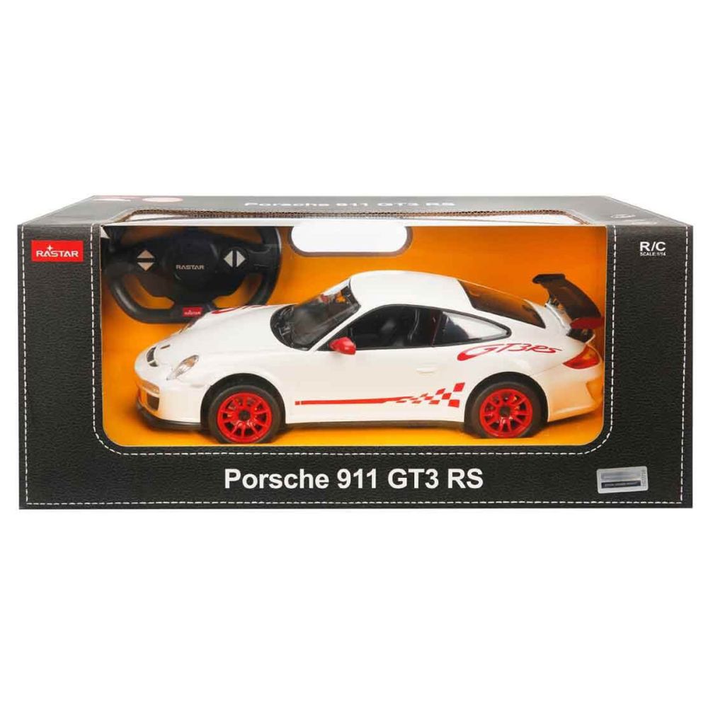 Количка с дистанционно Rastar, Porsche GT3 RS, Бяла