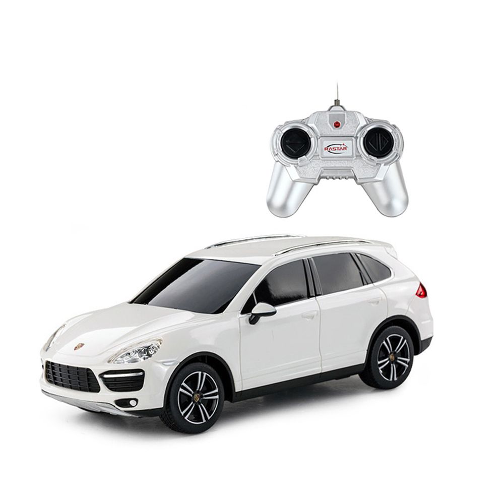 Автомобил с дистанционно управление Rastar Porsche Cayenne Turbo, 1:24, Бял