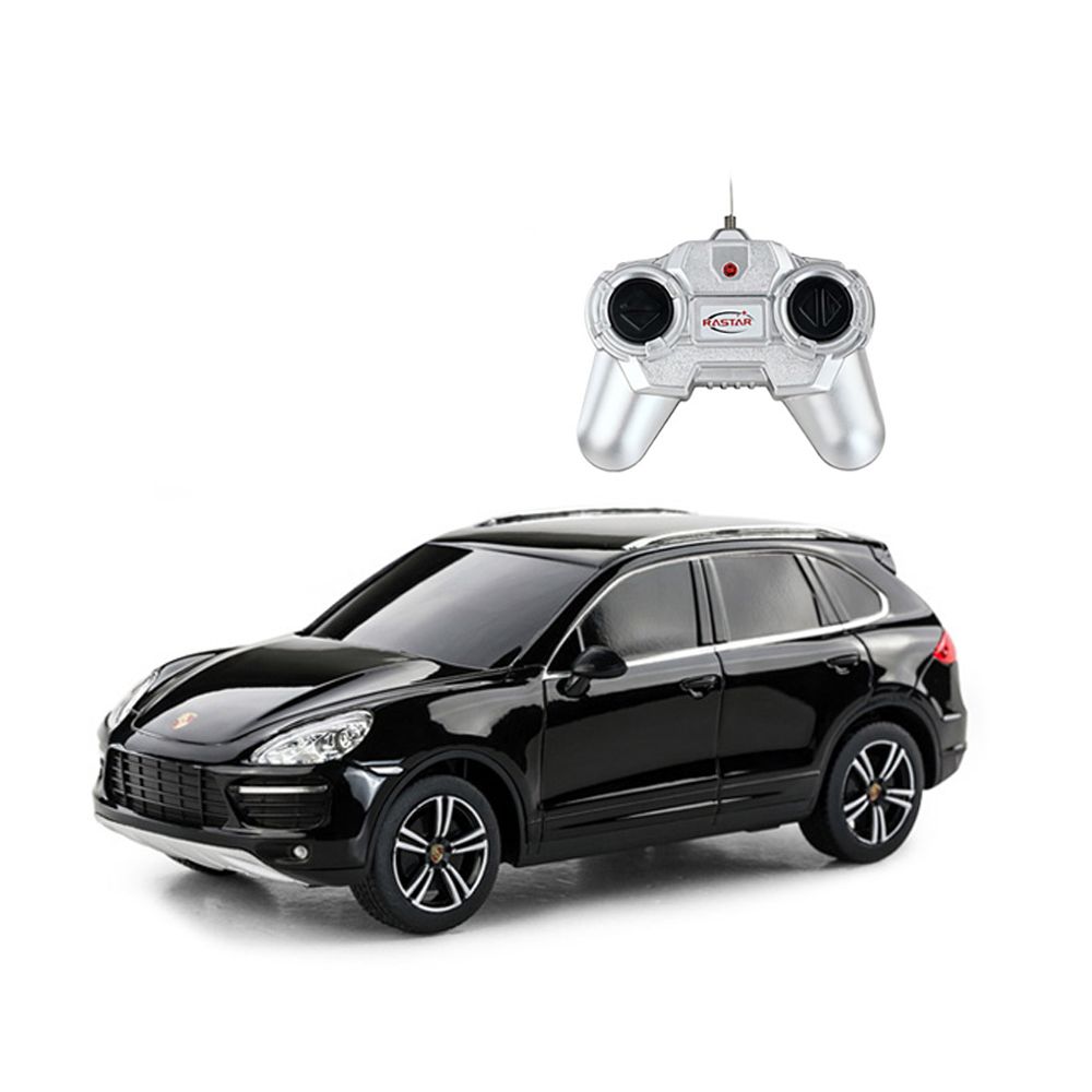 Автомобил с дистанционно управление Rastar Porsche Cayenne Turbo, 1:24, Черен