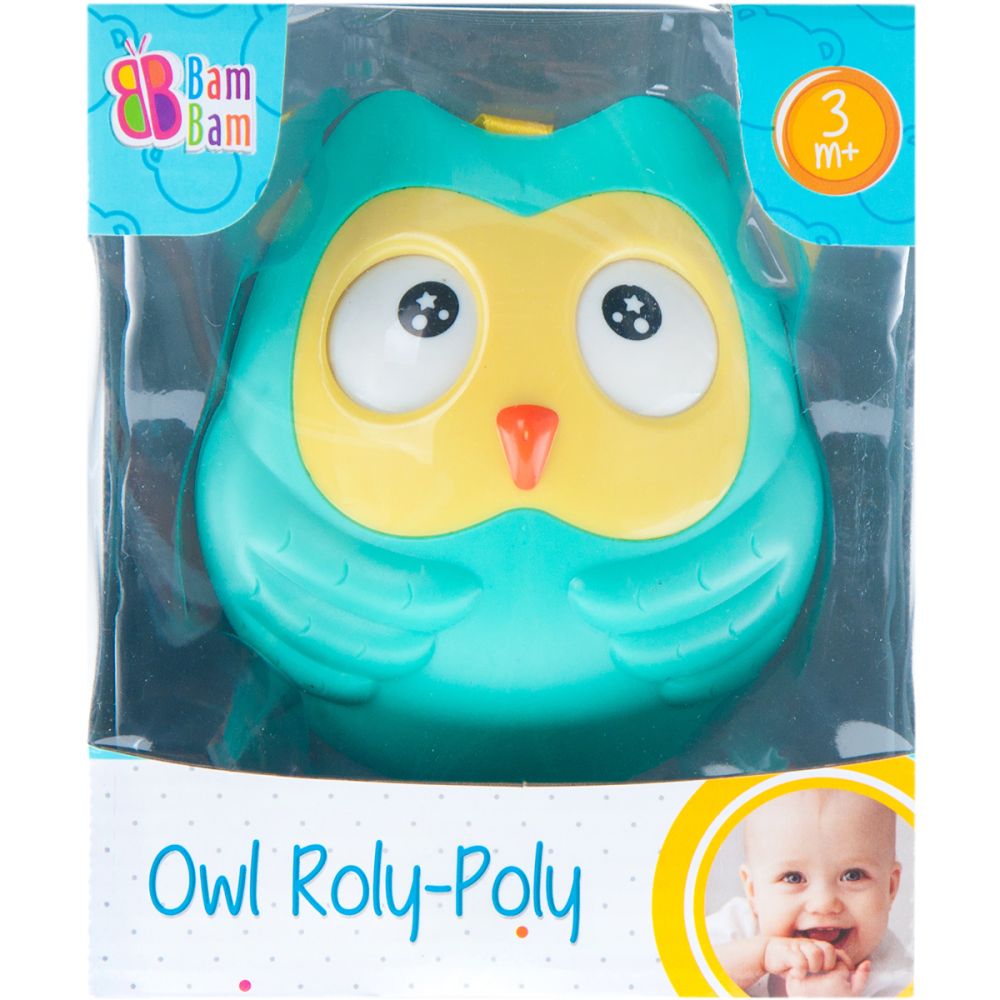 Бебешка играчка BamBam, Бухал Roly-Poly 