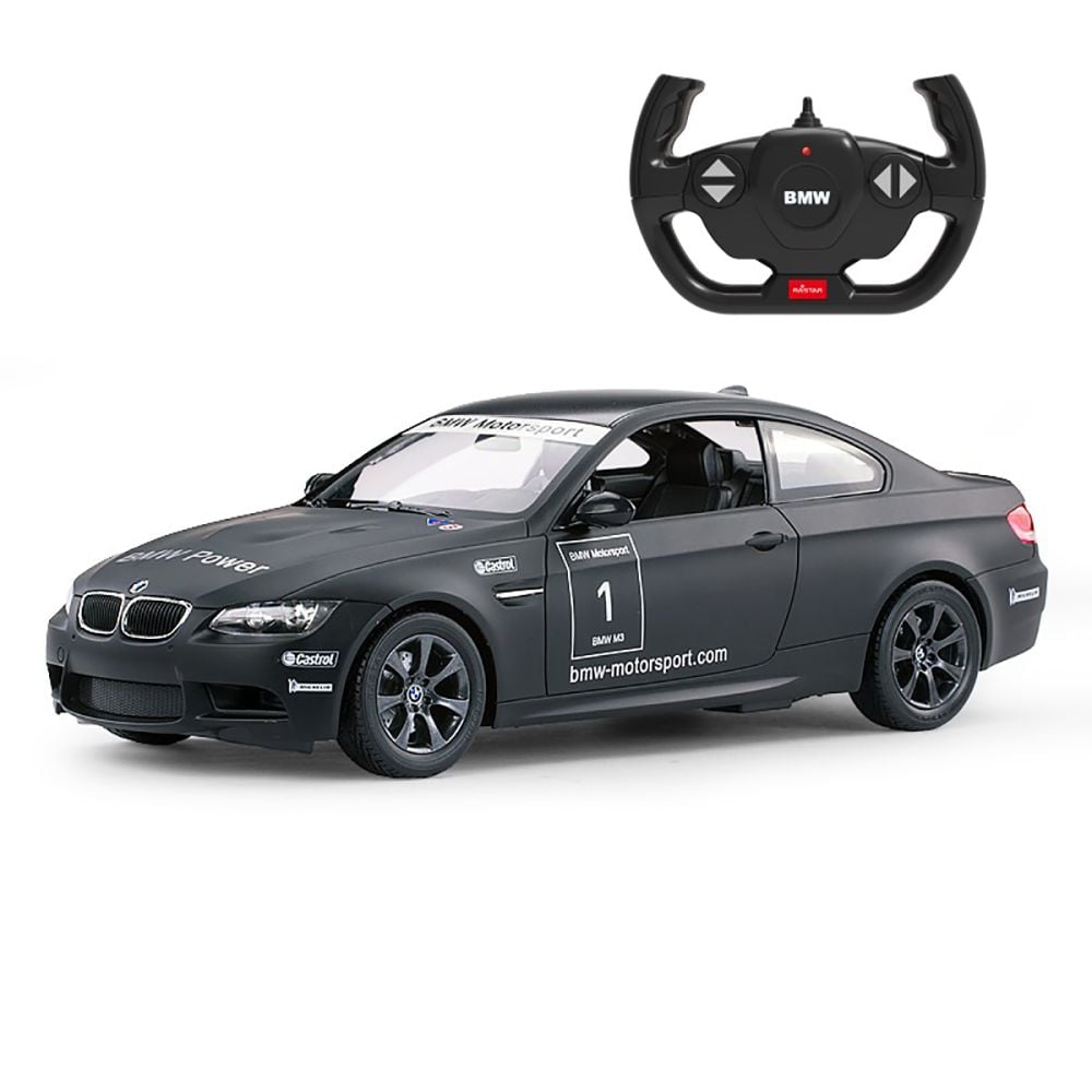 Количка с дистанционно Rastar BMW M3, Черна, 1:14