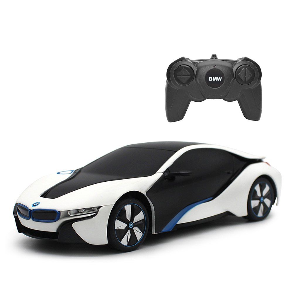 Количка с дистанционно управление Rastar, BMW I8-UV Sensitive Collection, 1:24, Бяла