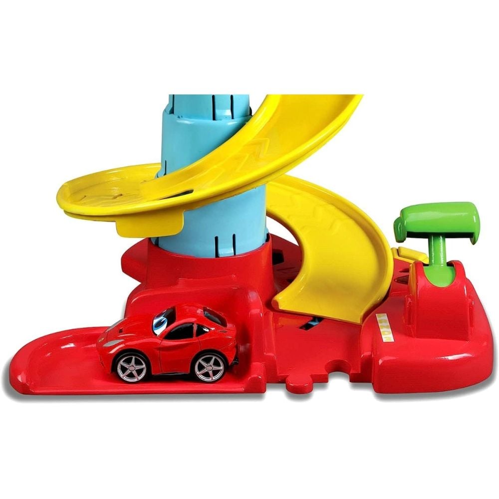 Комплект писта с волан и количка Ferrari, Bburago Junior