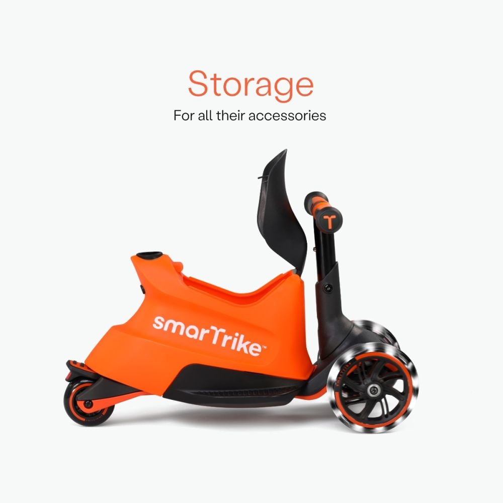 Тротинетка 3 в 1, Smart Trike Xtend, Ride-On, Orange