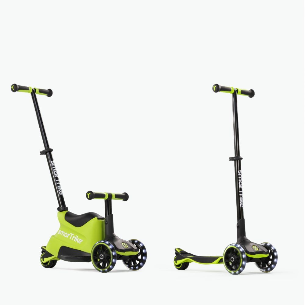 Тротинетка 3 в 1, Smart Trike Xtend, Ride-On, Lime