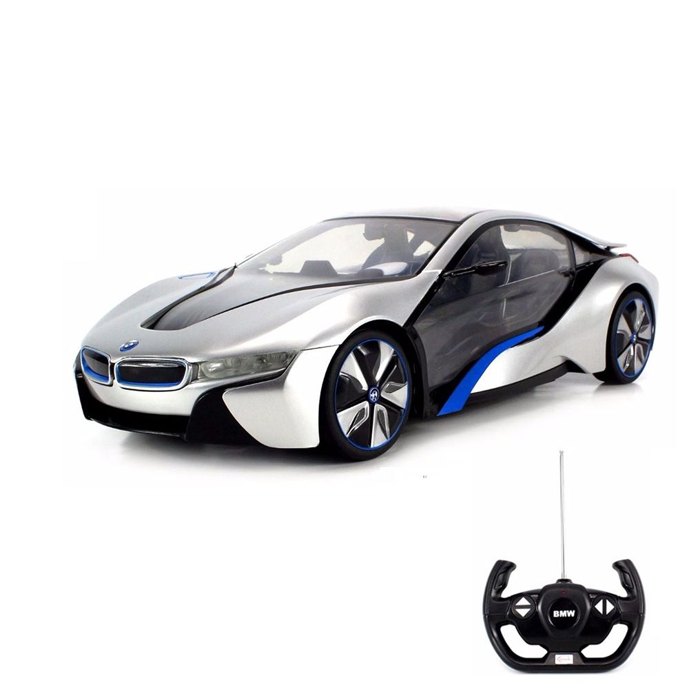 Кола с дистанционно Rastar BMW I8 1:14, Сив