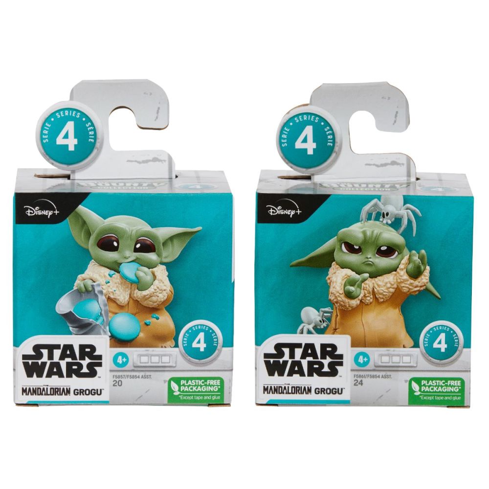 Комплект 2 фигурки Baby Yoda, Star Wars, Mandalorian Grogu, Bounty Collection F5861 F5857