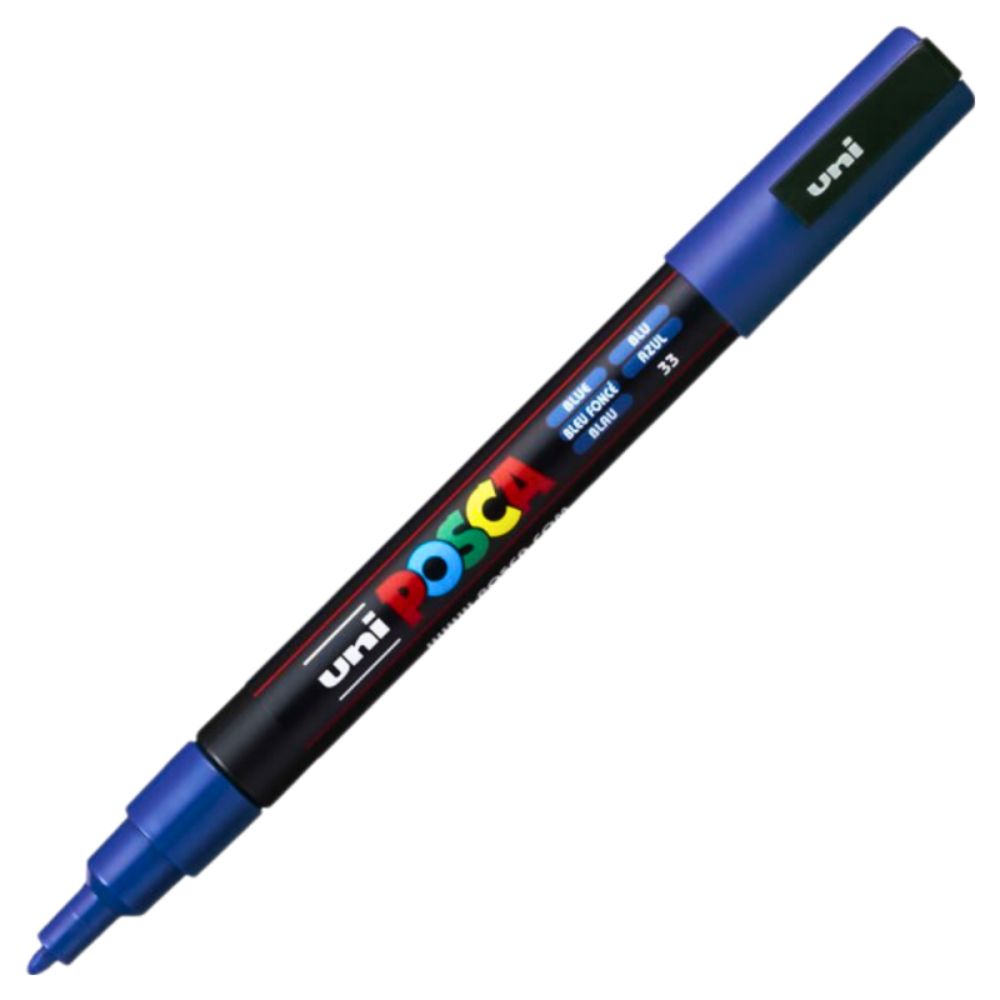 Комплект маркери Posca, UNI PC-3M, 0.9-1.3 мм, 4 цвята