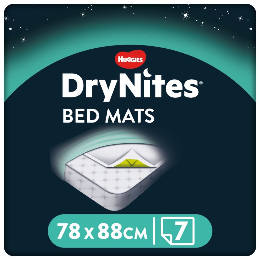 Непромокаема подложка за легло Huggies Dry Nites, 78 x 88 см (7 бр.)